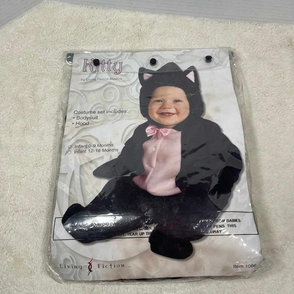 Kitty Costume Set - Black and Pink 0-9 Month